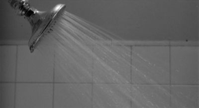 Still from Psycho (1960) that has been tagged with: shower & interior
