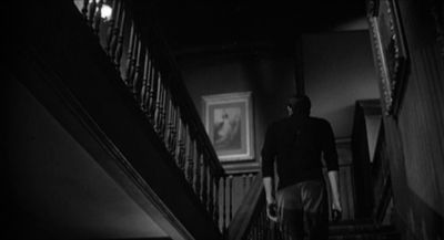 Still from Psycho (1960) that has been tagged with: black and white & night & interior