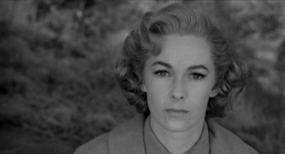 Still from Psycho (1960) that has been tagged with: medium close-up & clean single & day & exterior