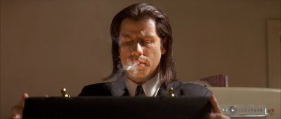 Still from Pulp Fiction (1994) that has been tagged with: smoking