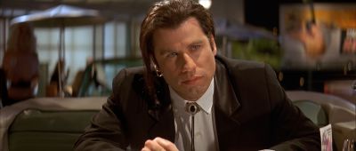 Still from Pulp Fiction (1994) that has been tagged with: restaurant & interior