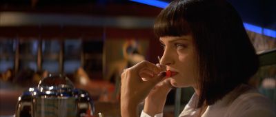 Still from Pulp Fiction (1994) that has been tagged with: close-up & eating
