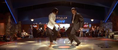 Still from Pulp Fiction (1994) that has been tagged with: dancing & dance floor