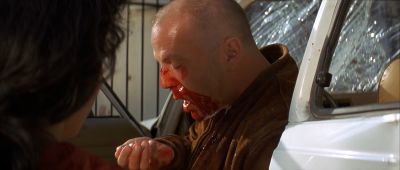 Still from Pulp Fiction (1994) that has been tagged with: blood & car