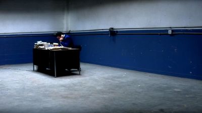 Still from Punch-Drunk Love (1999) that has been tagged with: warehouse