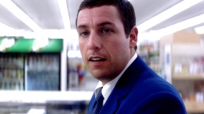 Still from Punch-Drunk Love (1999) that has been tagged with: store & fluorescent light & day