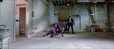 Still from Reservoir Dogs (1992) that has been tagged with: three-shot