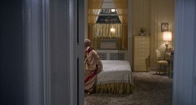 Still from Rosemary's Baby (1968) that has been tagged with: clean single & wide shot & bed