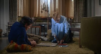 Still from Rosemary's Baby (1968) that has been tagged with: board game & day