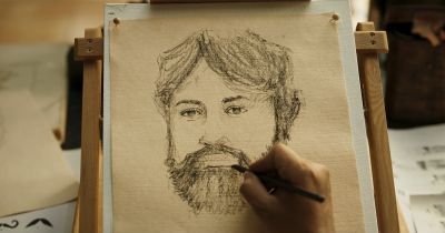 Still from RRR (2022) that has been tagged with: drawing & insert
