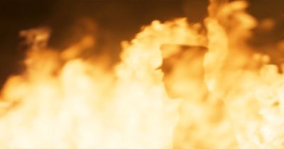 Still from RRR (2022) that has been tagged with: ff9933