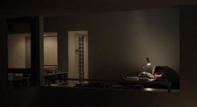 Still from Ruby Sparks (2012) that has been tagged with: interior & desk lamp & clean single