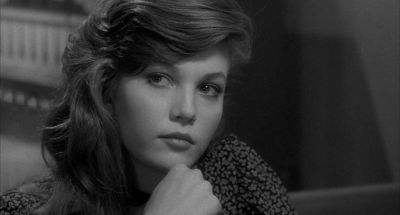 Still from Rumble Fish (1983) that has been tagged with: close-up & interior & day & black and white & clean single