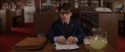 Still from Rushmore (1998) that has been tagged with: day & table & interior & library