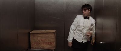 Still from Rushmore (1998) that has been tagged with: medium wide & elevator & clean single