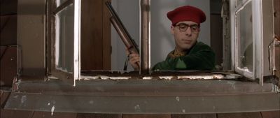 Still from Rushmore (1998) that has been tagged with: clean single & window & gun