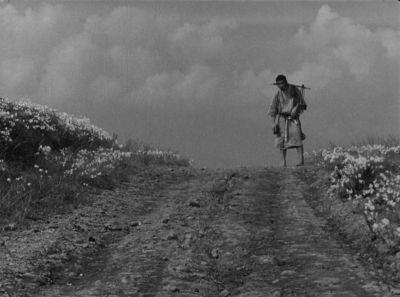 Still from Seven Samurai (1954) that has been tagged with: 1a2321 & black and white & clean single & exterior