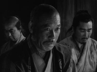 Still from Seven Samurai (1954) that has been tagged with: black and white & medium close-up