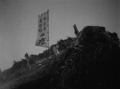 Still from Seven Samurai (1954) that has been tagged with: exterior & wide shot & insert