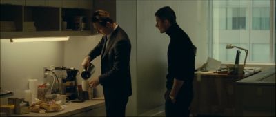 Still from Shame (2011) that has been tagged with: coffee & night