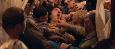 Still from Shaun Of The Dead (2004) that has been tagged with: medium close-up & group-shot