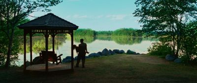 Still from Shutter Island (2010) that has been tagged with: wide shot & lake