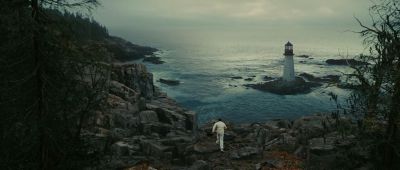 Still from Shutter Island (2010) that has been tagged with: establishing shot & wide shot & lighthouse & exterior