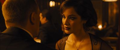 Still from Skyfall (2012) that has been tagged with: 2b1508 & medium close-up & over-the-shoulder & bar