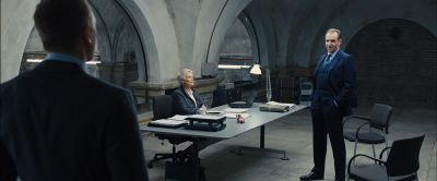 Still from Skyfall (2012) that has been tagged with: three-shot & day & interior