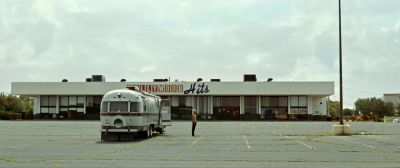 Still from Sound of Metal (2019) that has been tagged with: mobile home & parking lot