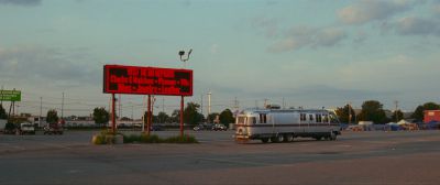 Still from Sound of Metal (2019) that has been tagged with: parking lot & exterior & mobile home