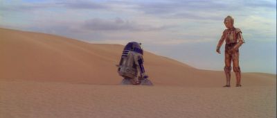 Still from Star Wars: A New Hope (1977) that has been tagged with: desert