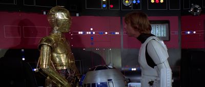 Still from Star Wars: A New Hope (1977) that has been tagged with: ff335c