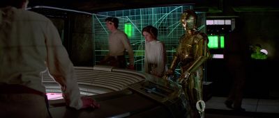 Still from Star Wars: A New Hope (1977) that has been tagged with: 03bf3b