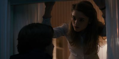 Still from TV Show: Netflix — "Stranger Things: Season 1 - Episode 1" that has been tagged with: night & window
