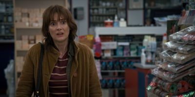Still from TV Show: Netflix — "Stranger Things: Season 1 - Episode 2" that has been tagged with: grocery store & night & interior