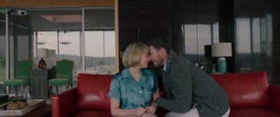 Still from Swallow (2019) that has been tagged with: living room & kiss