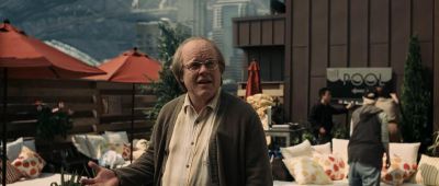 Still from Synecdoche, New York (2012) that has been tagged with: exterior & day & group-shot & medium wide