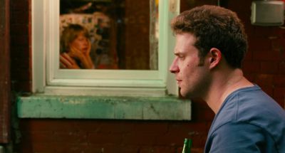 Still from Take This Waltz (2011) that has been tagged with: profile shot & window & day & exterior & interior & frame in a frame