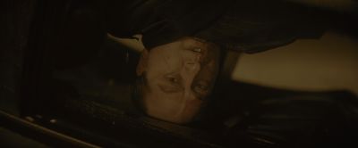 Still from The Batman (2022) that has been tagged with: car interior & upside down