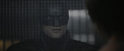 Still from The Batman (2022) that has been tagged with: 8b8488 & mask