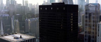 Still from The Dark Knight (2008) that has been tagged with: establishing shot & aerial & day & city