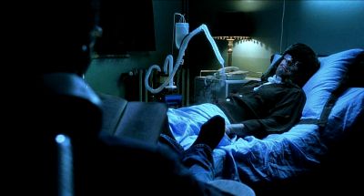 Still from The Diving Bell and the Butterfly (2007) that has been tagged with: hospital room