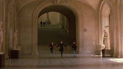 Still from The Dreamers (2003) that has been tagged with: a67a59 & wide shot & day & three-shot