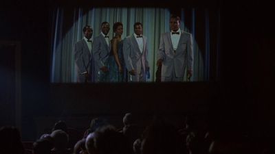 Still from The Dreamers (2003) that has been tagged with: wide shot & movie theater & interior & audience