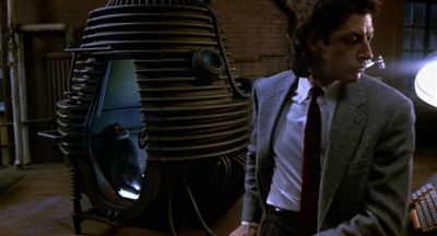 Still from The Fly (1986) that has been tagged with: monkey & clean single