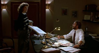 Still from The Fly (1986) that has been tagged with: desk lamp