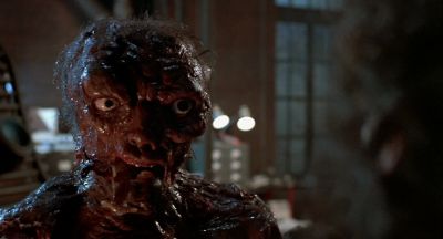 Still from The Fly (1986) that has been tagged with: close-up & vfx make-up