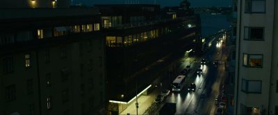 Still from The Girl with the Dragon Tattoo (2011) that has been tagged with: exterior & high-angle & night