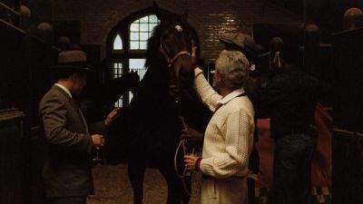 Still from The Godfather (1972) that has been tagged with: horses